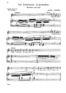 The Destruction of Jerusalem. Recitative and Aria 'Thou Sittest on Thy Judgment-seat': The Destruction of Jerusalem. Recitative and Aria 'Thou Sittest on Thy Judgment-seat' by Мартин Блумнер