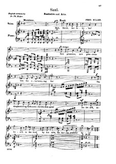 Saul: Recitative and Aria 'They Fled, the Gloomy Powers' by Фердинанд фон Хиллер