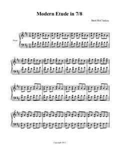 Modern Etude in 7/8: Modern Etude in 7/8 by Brett McCluskey