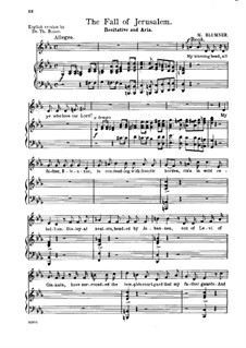 Тhе Fall of Jerusalem. Recitative and Aria 'Thine, O Saviour, Is Love Unending': Тhе Fall of Jerusalem. Recitative and Aria 'Thine, O Saviour, Is Love Unending' by Мартин Блумнер