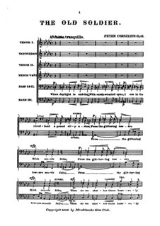 Drei Männerchöre, Op.12: No.1 The Old Soldier by Петер Корнелиус