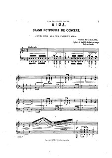 Попурри на темы из оперы 'Аида' Верди, Op.215: Для фортепиано by Чарлз Дюпи Блейк