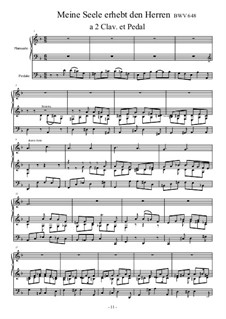 Chorale Preludes II (Schübler Chorales): Meine Seele erhebt den Herren (My Soul Doth Magnify the Lord), BWV 648 by Иоганн Себастьян Бах