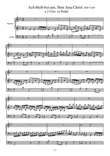 Chorale Preludes II (Schübler Chorales): Ach bleib bei uns, Herr Jesu Christ (Lord Jesus Christ, with Us Abide), BWV 649 by Иоганн Себастьян Бах