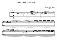 Toccata per il deo gratias: Toccata per il deo gratias by Джованни Баттиста Мартини