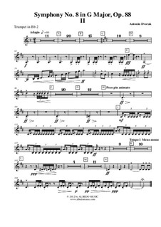 Часть II: Труба in B 2 (транспонированная партия) by Антонин Дворжак
