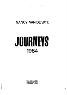 Journeys: Партитура by Nancy Van de Vate