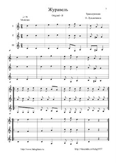 Журавель: Для трио гитар by folklore