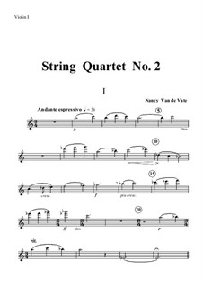String Quartet No.2a: Партии by Nancy Van de Vate