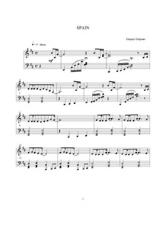 Испания, Op.1 No.13: Испания by Григорий Григорьев