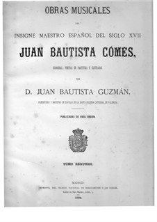 In Dominica prima Adventus: In Dominica prima Adventus by Хуан Баутиста Комес