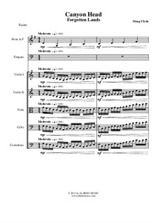 Forgotten Lands: Canyon Head (Small Ensemble), AMSM51 by Doug Clyde