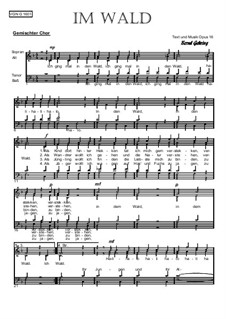 Volkslieder: Im Wald, Op.16: Volkslieder: Im Wald by Bernd Gehring