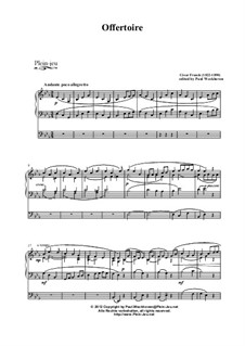 Offertoire in C minor, Op. posth.: Offertoire in C minor by Сезар Франк