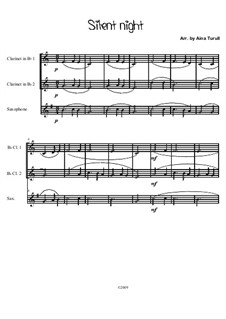 Piano-vocal score: For two clarinets and saxophone by Франц Ксавьер Грубер