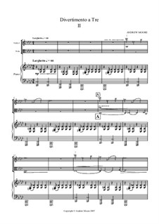 Divertimento a Tre: 2nd Movement (for Violin, Viola and Piano) by Эндрю Мур