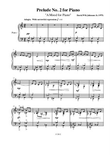 Prelude No.2 for Piano (A Mood For Piano): Prelude No.2 for Piano (A Mood For Piano) by David WK Johnson