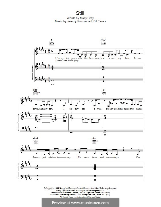 Still: Для голоса и фортепиано (или гитары) by Macy Gray