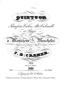 Фортепианный квинтет, Op. 69: Фортепианный квинтет by Иоганн Батист Крамер
