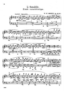 Два этюда, Op.29: Этюды No.1-2 by Вильям Стерндэль Беннет