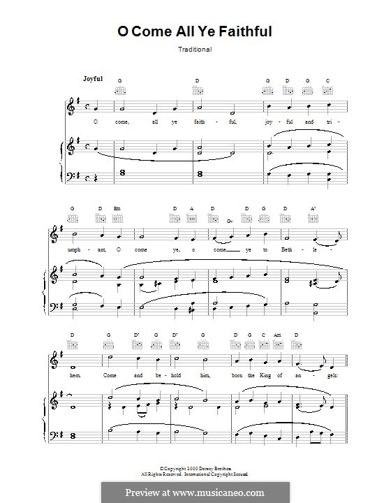 Vocal version: Для голоса и фортепиано (или гитары) by Джон Фрэнсис Уэйд