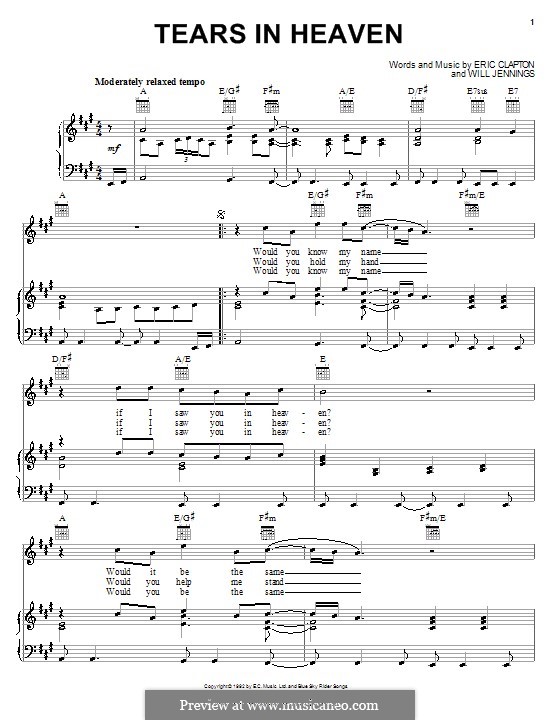 Vocal version: Для голоса и фортепиано (или гитары) by Eric Clapton, Will Jennings