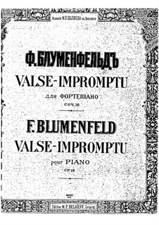 Вальс-экспромт, Op.16: Вальс-экспромт by Феликс Блуменфельд