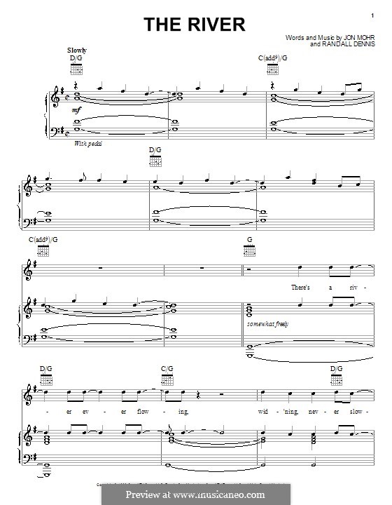 The River (Steve Green): Для голоса и фортепиано (или гитары) by Jon Mohr, Randall Dennis