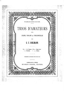 Trios d'amateurs: Trios d'amateurs by Георг Карл Бохлманн