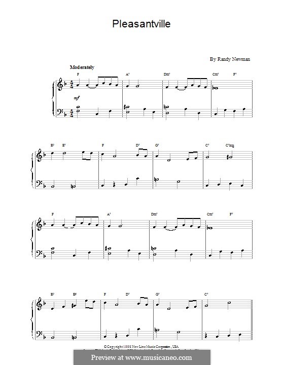 Pleasantville: Для начинающего пианиста by Randy Newman