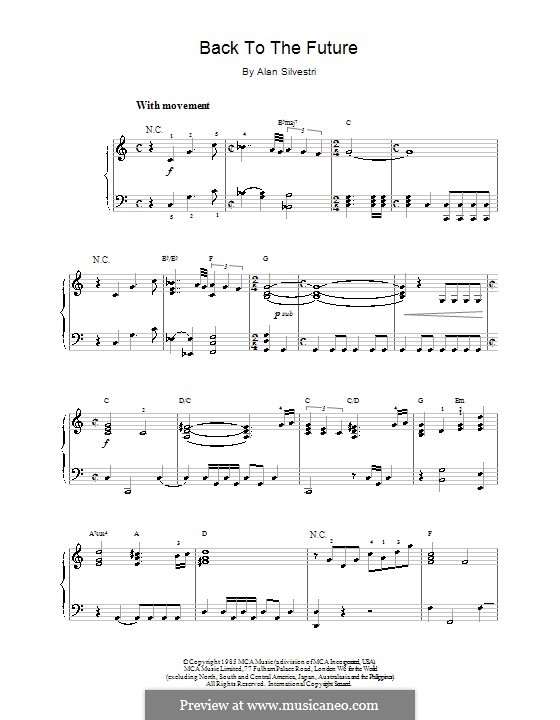 Back to the Future (Theme): Для начинающего пианиста by Alan Silvestri