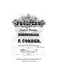 Просперо (Концертная увертюра): Просперо (Концертная увертюра) by Фредерик Кордер