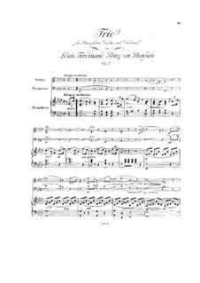 Фортепианное трио ля-бемоль мажор, Op.2: Фортепианное трио ля-бемоль мажор by Людвиг Фердинанд Принц Пруссии