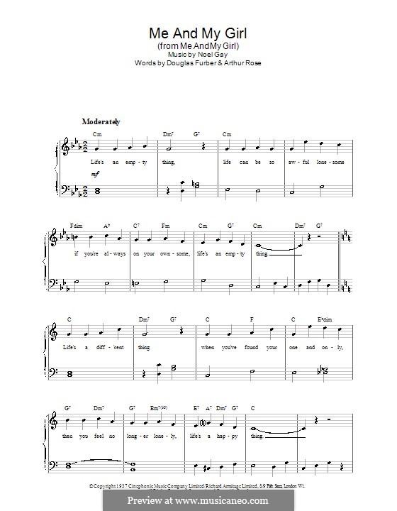 Me and My Girl: Для фортепиано (легкий уровень) by Noel Gay