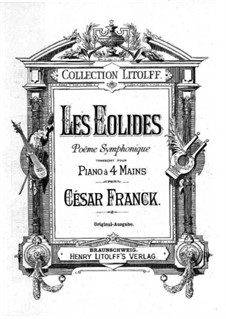 Les Éolides: Для фортепиано в 4 руки by Сезар Франк