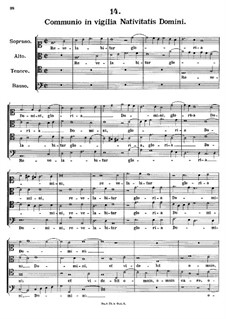 Communio in vigilia Nativitatis Domini, K.284: A minor by Иоганн Фукс