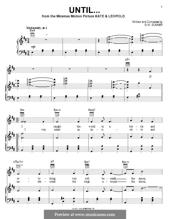 Until...: Для голоса и фортепиано (или гитары) by G. M. Sumner
