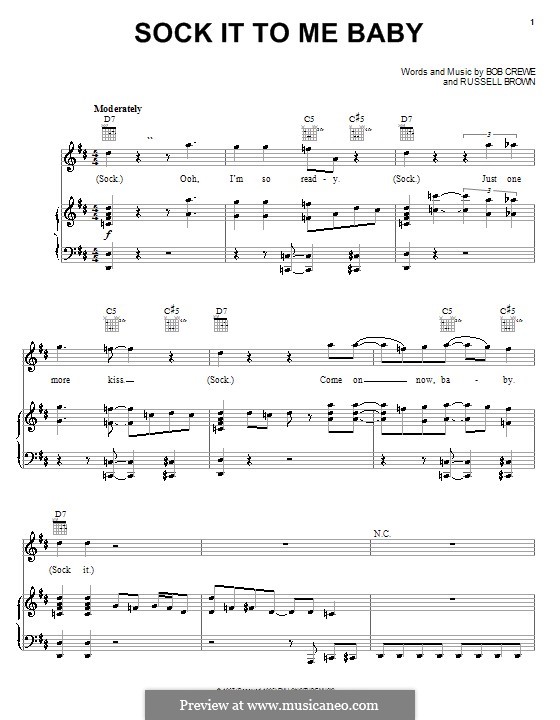 Sock It To Me Baby (The Turtles): Для голоса и фортепиано (или гитары) by Bob Crewe, Russell Brown
