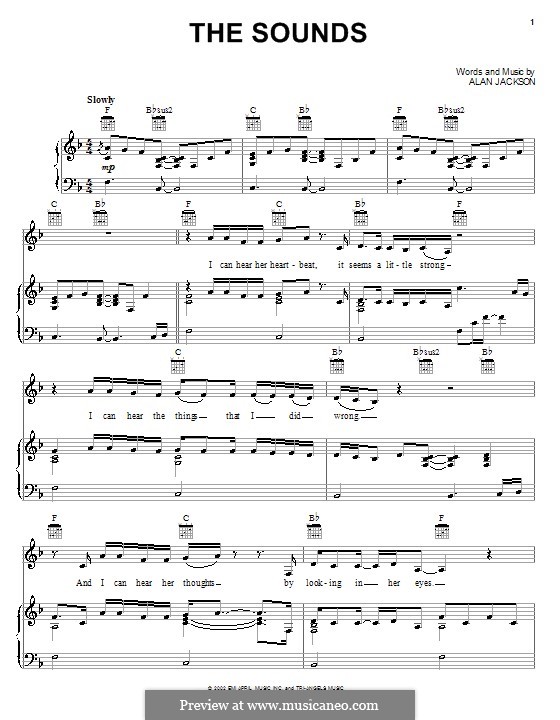 The Sounds: Для голоса и фортепиано (или гитары) by Alan Jackson