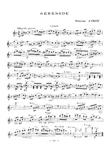 Серенада для скрипки и фортепиано, Op.28: Серенада для скрипки и фортепиано by Венсан д' Энди