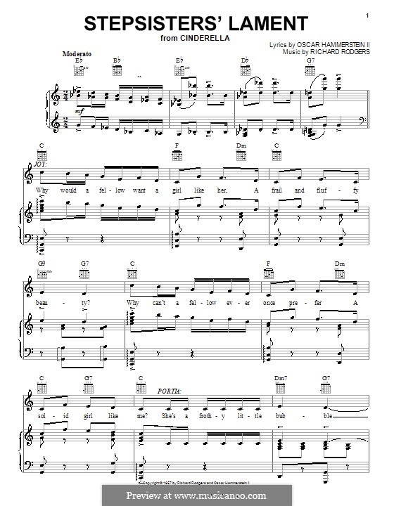 Stepsisters' Lament (from Cinderella): Для голоса и фортепиано или гитары by Richard Rodgers