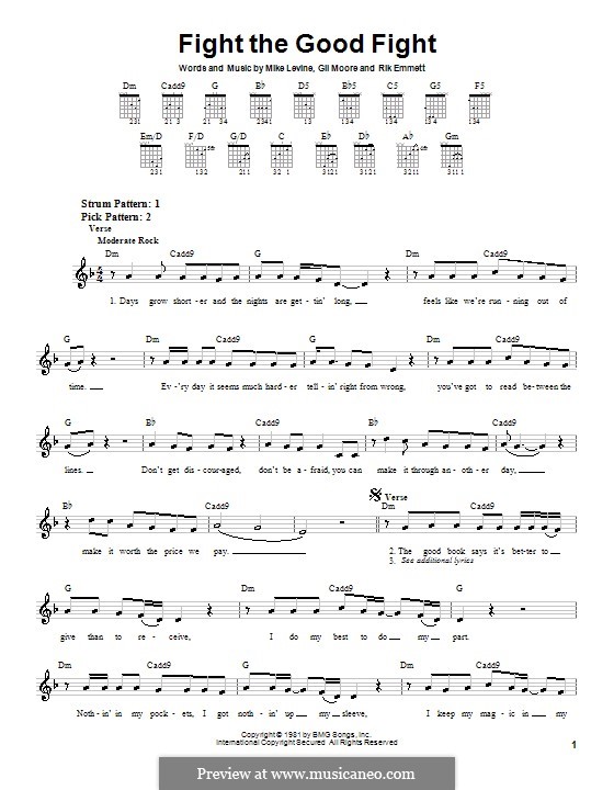 Fight the Good Fight (Triumph): Для гитары (очень легкая версия) by Gil Moore, Mike Levine, Rik Emmett