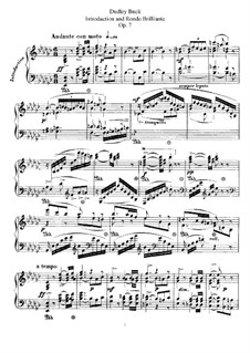 Интродукция и блестящее рондо, Op.7: Для фортепиано by Дадли Бак
