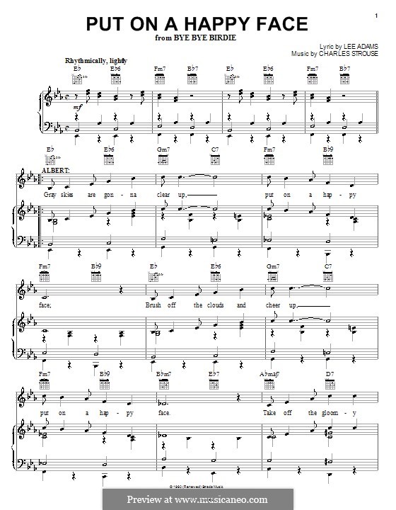Put on a Happy Face: Для голоса и фортепиано (или гитары) by Charles Strouse
