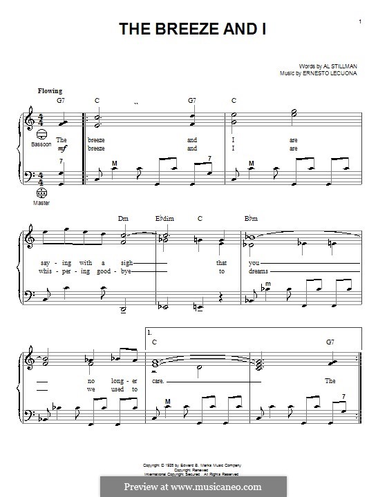 The Breeze and I: Для аккордеона by Эрнесто Лекуона