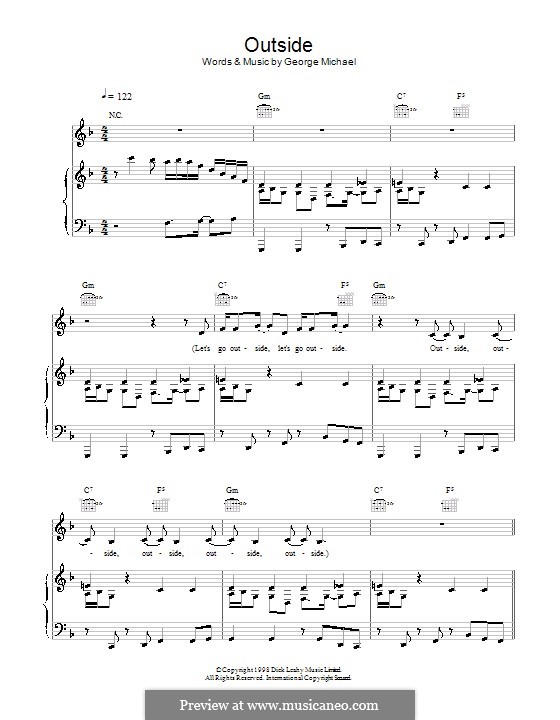 Outside: Для голоса и фортепиано (или гитары) by George Michael