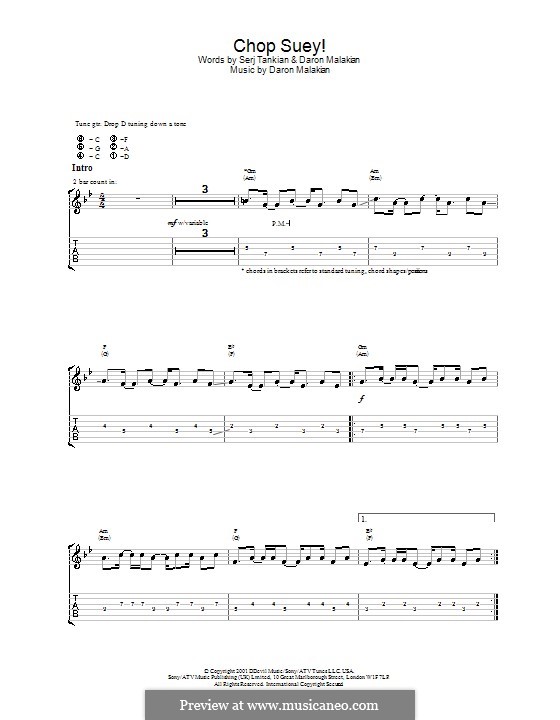 D. Malakian S. Tankian Chop Suey System of a Down MusicaNeo