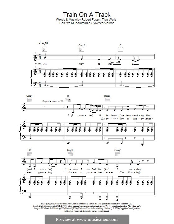 Train on a Track (Kelly Rowland): Для голоса и фортепиано (или гитары) by Balewa Muhammad, Robert Fusari, Tiaa Wells