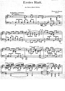 Три листка из альбома, BV 289: Сборник by Ферруччо Бузони