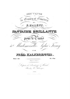 Блестящая фантазия на тему из оперы 'Guido et Ginevra' Галеви, Op.142: Блестящая фантазия на тему из оперы 'Guido et Ginevra' Галеви by Фридрих Калькбреннер